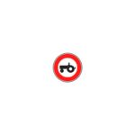 Panneaux de type B - Interdiction / fin d'interdiction / stationnement - B9d, 450 mm, RA1/A, 1130 g
