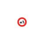 Panneaux de type B - Interdiction / fin d'interdiction / stationnement - B9e, 450 mm, RA1/A, 1130 g