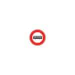 Panneaux de type B - Interdiction / fin d'interdiction / stationnement - B9f, 450 mm, RA1/A, 1130 g