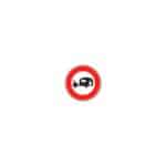 Panneaux de type B - Interdiction / fin d'interdiction / stationnement - B9i, 450 mm, RA1/A, 1130 g