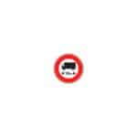 Panneaux de type B - Interdiction / fin d'interdiction / stationnement - B10a, 450 mm, RA1/A, 1130 g
