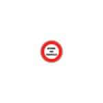Panneaux de type B - Interdiction / fin d'interdiction / stationnement - B19, 450 mm, RA1/A, 1130 g