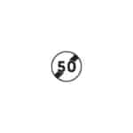 Panneaux de type B - Interdiction / fin d'interdiction / stationnement - B33, 450 mm, RA1/A, 1130 g