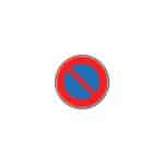 Panneaux de type B - Interdiction / fin d'interdiction / stationnement - B6a1, 450 mm, RA1/A, 1130 g