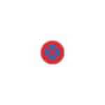 Panneaux de type B - Interdiction / fin d'interdiction / stationnement - B6d, 450 mm, RA1/A, 1130 g