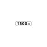Panonceaux de type M - 350 mm, 150 mm, M1, Noir. Blanc