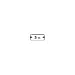 Panonceaux de type M - 350 mm, 150 mm, M4u, Noir. Blanc