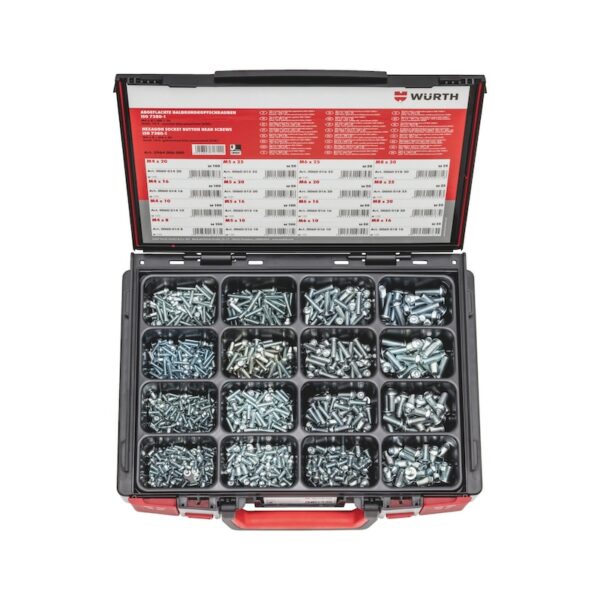 ISO 7380-1 acier 010.9 zn gal. A2K 1 000 pcs Sysko