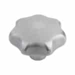 Star-shaped hdl sst A2 fem. thrd, blasted - 12 mm, 32 mm, 12 mm