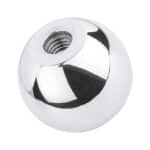Bouton sphérique en acier inoxydable A2, poli Type C - 16 mm, 15 mm