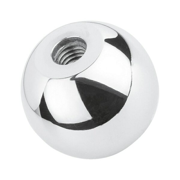 Bouton sphérique en acier inoxydable A2, poli Type C