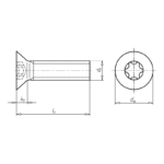 ISO14581 acier 08.8, zinc lamellaire - 20 mm, 18.30 mm, 5 mm