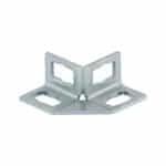 Raccord d'angle Varifix®, 90° avec 4 trous oblongs, C2C - 41x82mm. 41x44mm, 41x124mm, 41x62mm, 41x41mm, 41x22mm, 41 x 128 mm, 41 x 86 mm, 55 mm, 6 mm, 47 mm