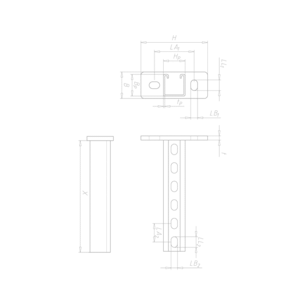 Support VARIFIX® 41/41/2.5 Transversal – Image 2
