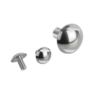 Ball head screw hygienic area