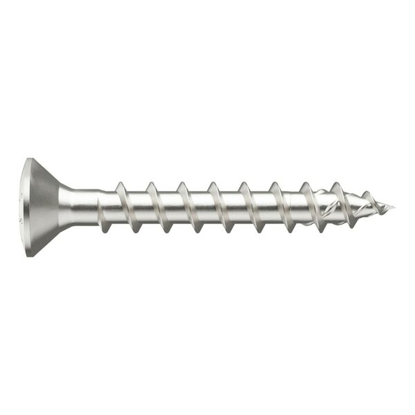 Vis de montage ASSY® 4 RCS Acier nickelé, filetage total, tête bombée fraisée