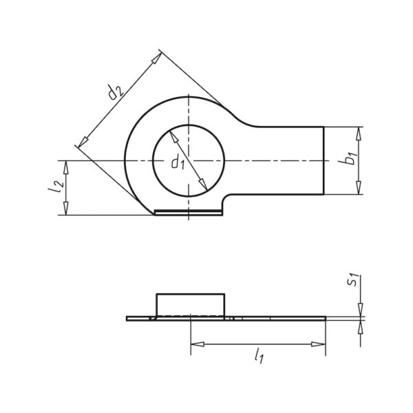 Frein d'écrou avec deux ailerons – Image 2