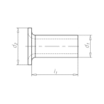 Rivet tubulaire forme A - Acier inoxydable A2, Brut, A, 3 mm