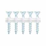 Vis universelle en rouleau ASSY® 4 CSMP Acier zingué galvanisé, filetage total, tête fraisée autofraisante à facettes - 70 mm, 62 mm