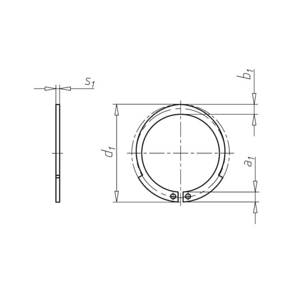 Circlip forme JV pour alésage – Image 2