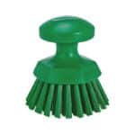 Balayette ronde, dure - Vert, Polypropylène. acier inoxydable, Polyester, 110 mm