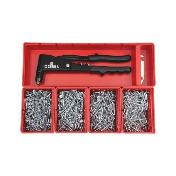Assortiment de rivets aveugles standard pias, tête bombée 701 pièces