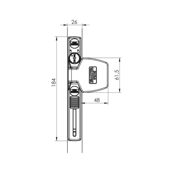 Dispositif de verrouillage des fenêtres et des portes WS 33 – Image 2