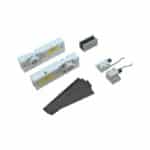 Kit de quincaillerie pour porte coulissante intérieure  ABILIT 50-G - Couleur acier inoxydable, 50 kg