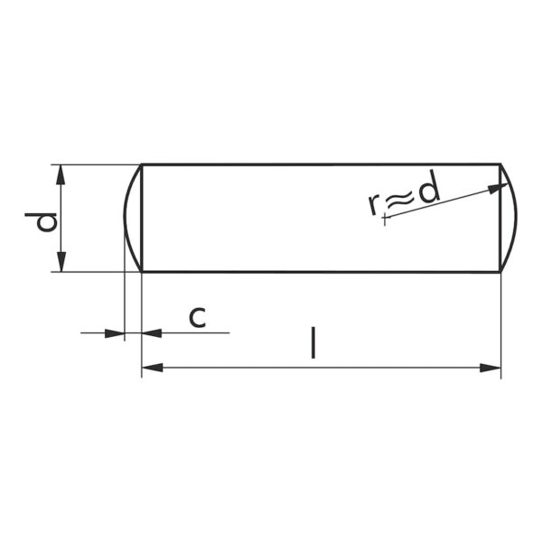 DIN 7 h8 acier non allié – Image 2