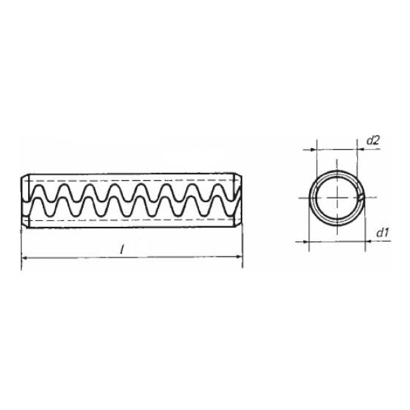 Goupille élastique modèle lourd ISO 8752