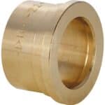 EN1254 laiton rouge 4372 - 42 mm, 2.000 in, 36 mm, 1. connexion soudée interne. 2. connexion cylindrique filetage femelle (Rp)