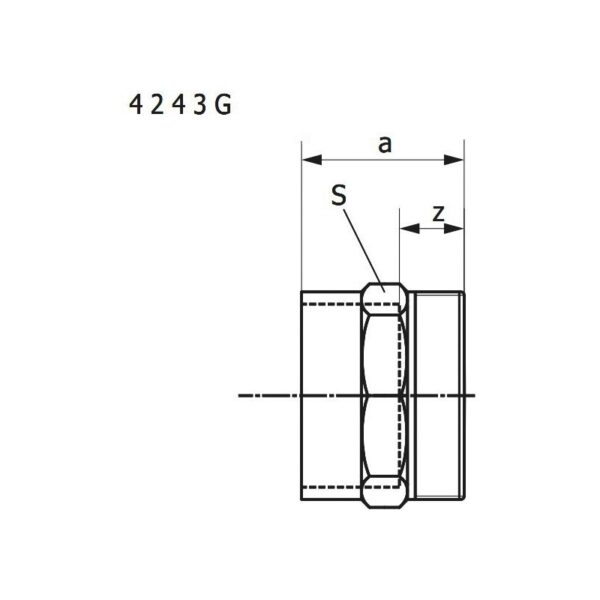 EN1254 laiton rouge 4243G – Image 2