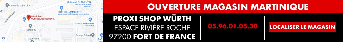 Poussoir à ressort avec boulon à pression - Würth Caraïbes / Outre-Mer